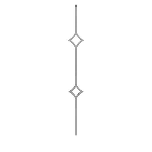 Double Diamond Hollow Iron Baluster