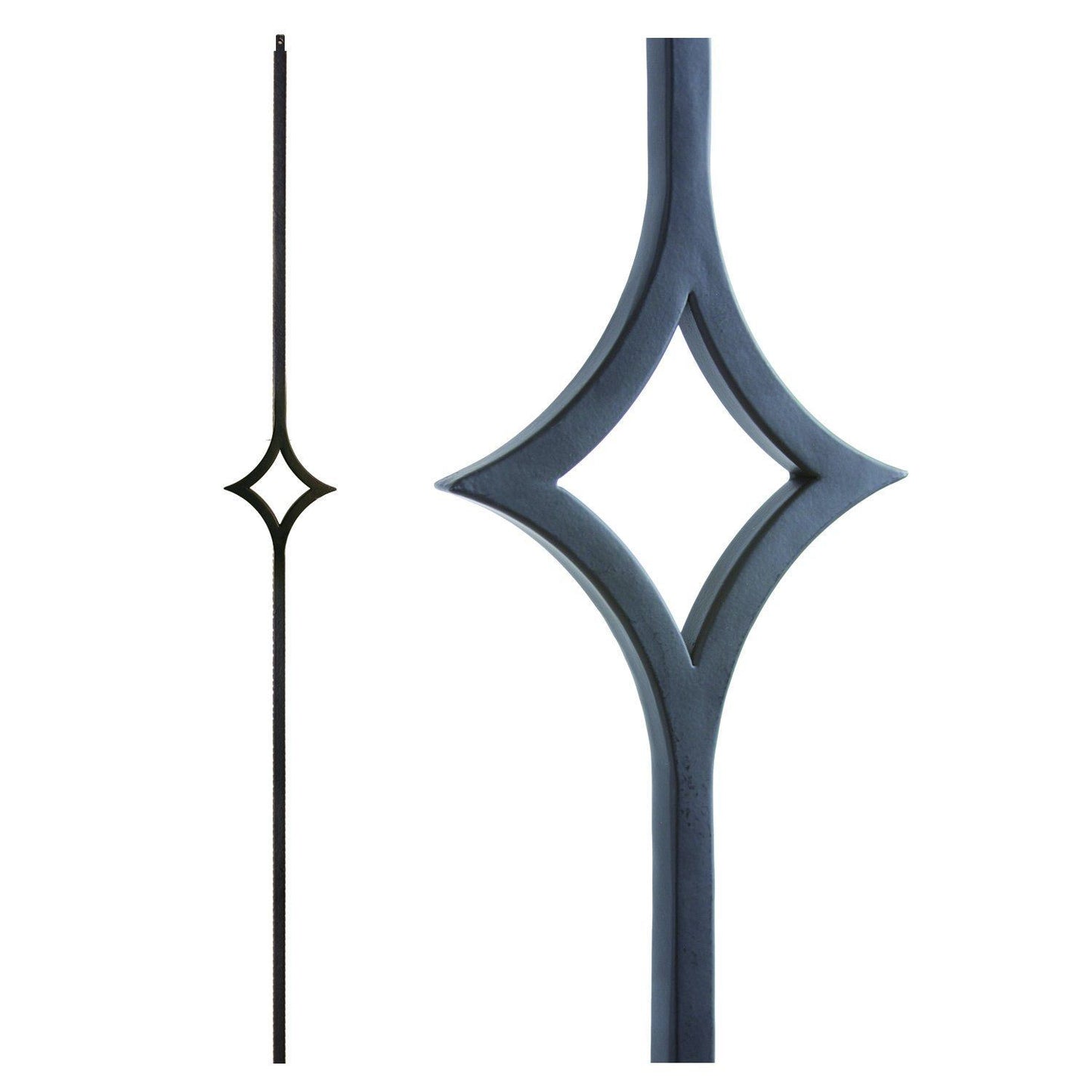 Single Diamond Hollow Iron Baluster