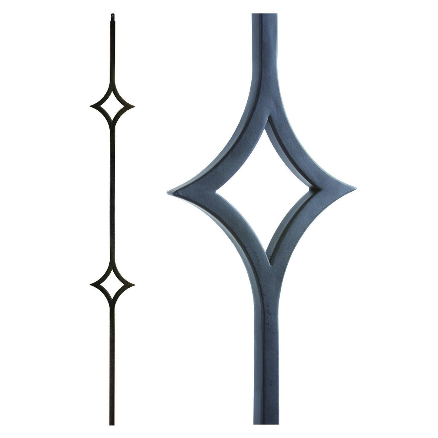 Double Diamond Hollow Iron Baluster