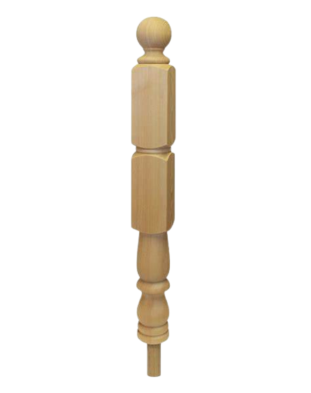 Tulip turned Newel post