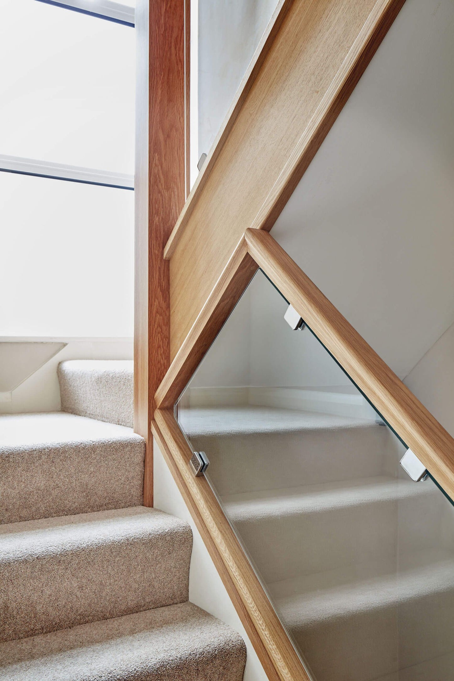 Clamped Glass - Staircase Rake