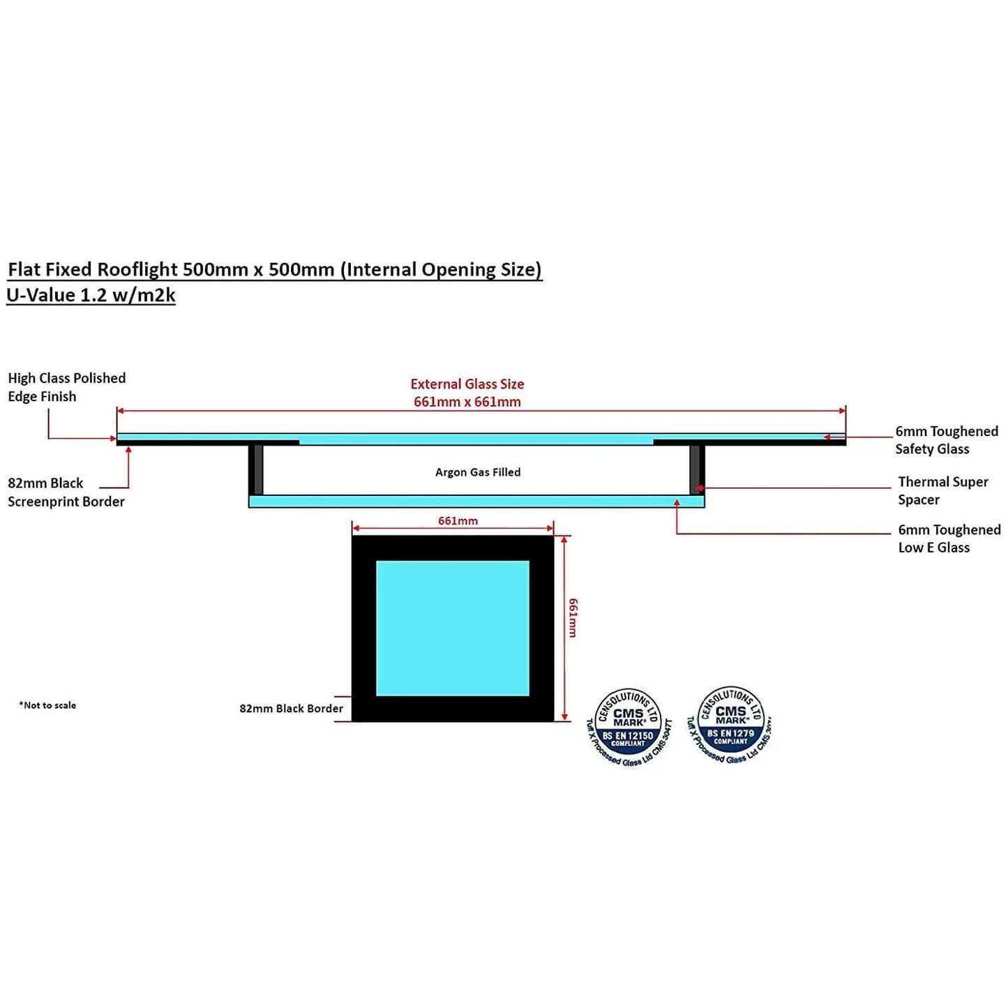 Frameless Rooflight Glass
