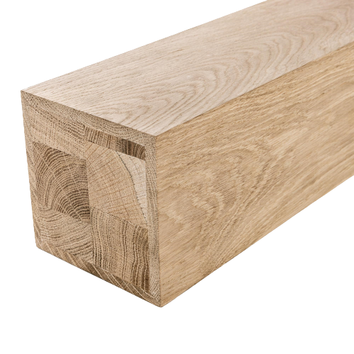 Oak Square half Newel Post