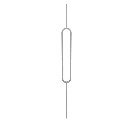 Single Oval Hollow Iron Baluster
