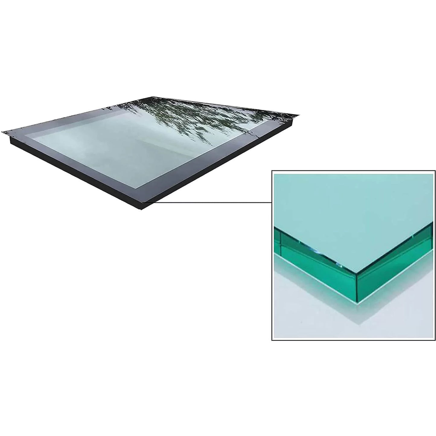 Frameless Rooflight Glass